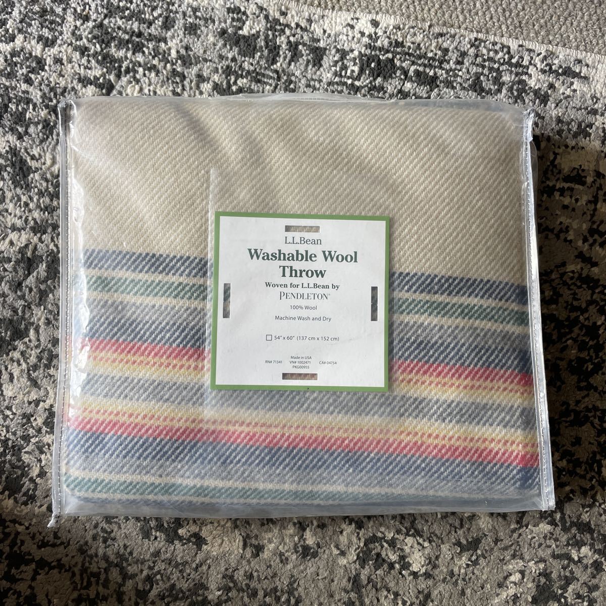 L.L.Bean PENDLETON ブランケット 137cm×152cm 未使用品 エルエルビーン ペンドルトン拍卖