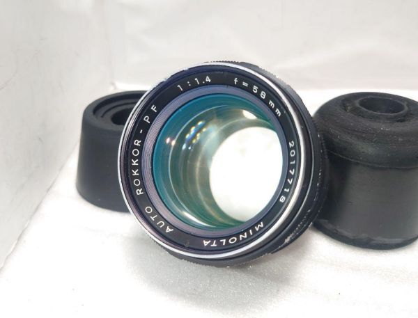 ★人気!極上★MINOLTA ミノルタ AUTO ROKKOR-PF 58mm F1.4 緑のロッコール★完動品★拍卖