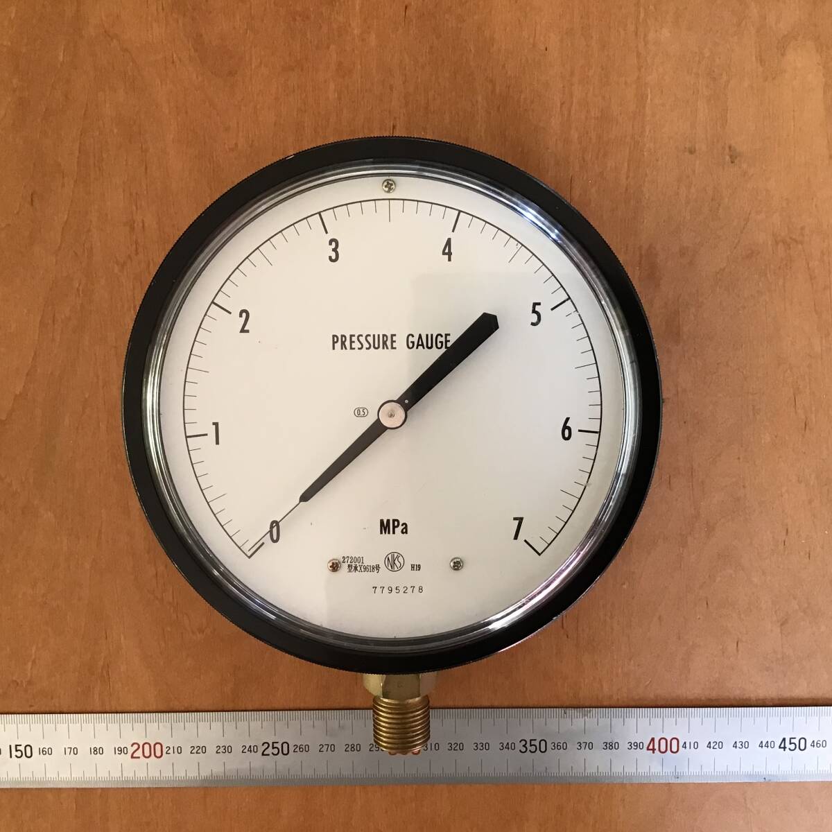 圧力計 7Mpa 長野計器製 Φ180mm CLASS0.5拍卖