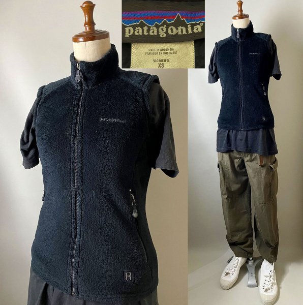 ★【名作 Rシリーズ物 コロンビア製】25125FA Patagonia POLARTEC パタゴニア ポーラテック レギュレーター R2 フリース ベスト XS 女性用拍卖