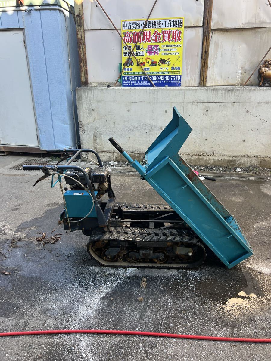 ウインブルヤマグチ 運搬車 YX-351BP? 手動ダンプ最大 4馬力 最大作業能力 350Kg クローラー リコイルガソリン 中古 引き取り限定長野市拍卖