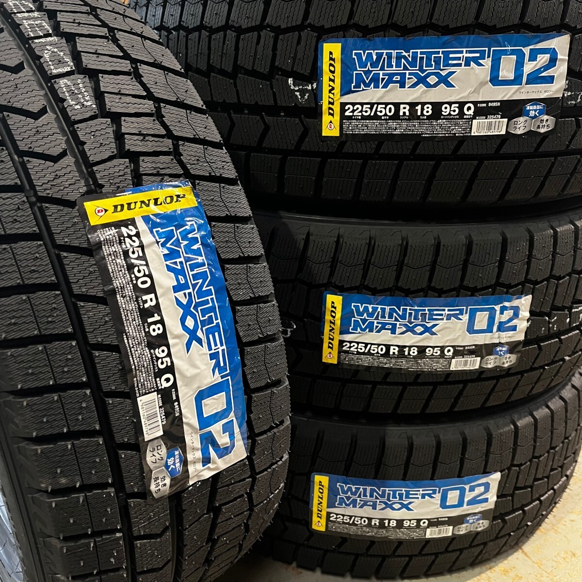在庫限り 新品 2025年製 ダンロップ ウィンターマックス WM02 225/50R18 4本 価格 正規品 個人宅OK 最短当日発送 数量限定特価 送料無料拍卖
