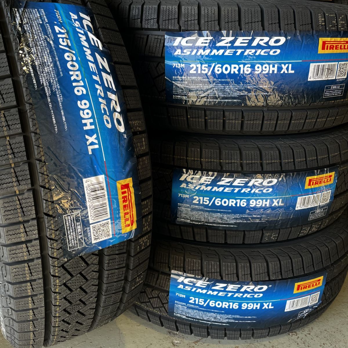 在庫特価 2024年製~ ピレリ アイスゼロアシンメトリコ 215/60R16 4本 在庫限りの売り切り特価 215/60-16 即日発送 個人宅OK拍卖