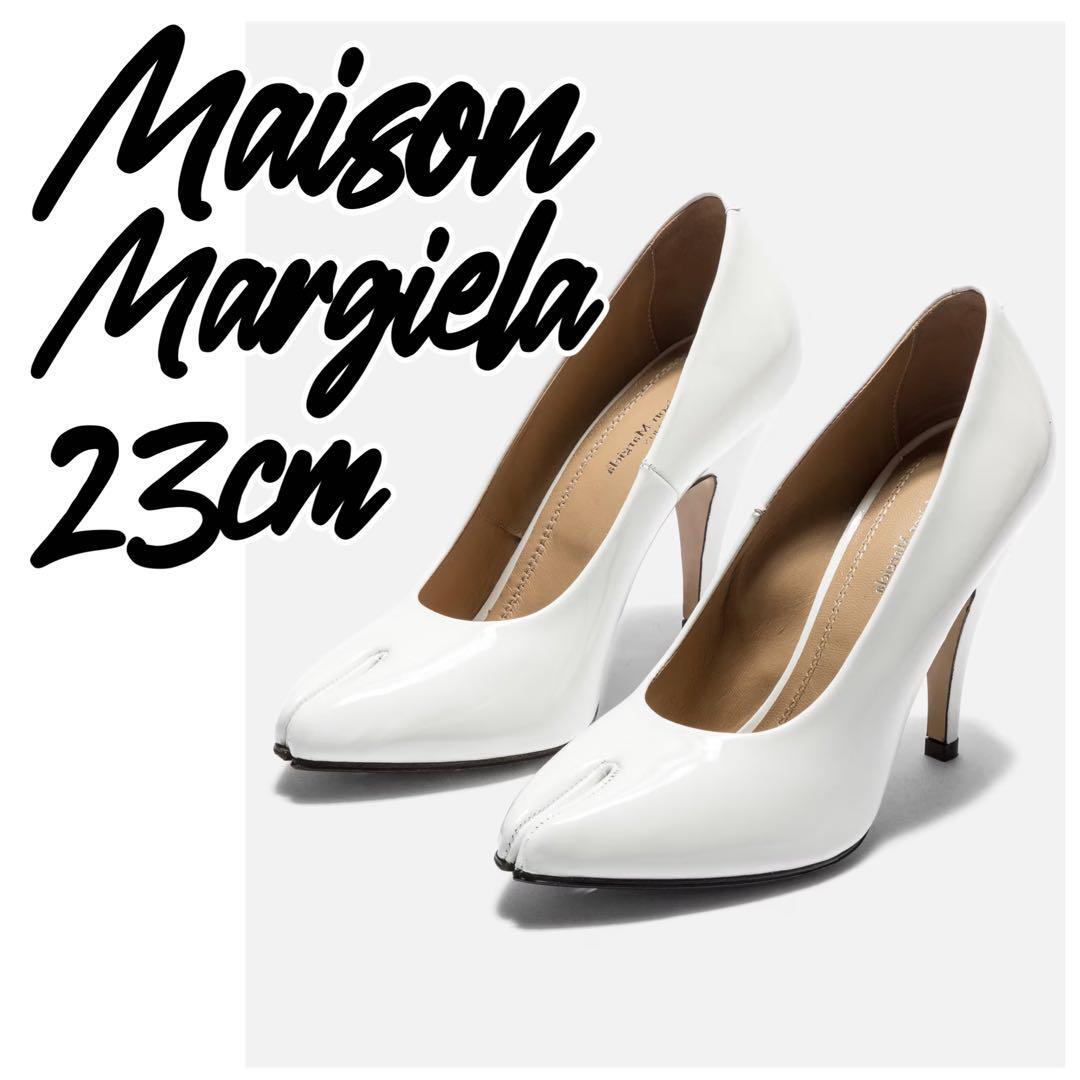 【定価20.9万】マルジェラ タビ パンプス ハイヒール ホワイト 23cm拍卖