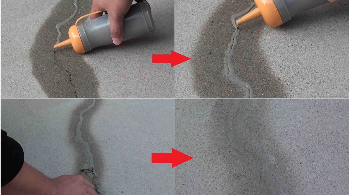 全国送料無料【H2クラックメンテ】 コンクリートのクラック (ひび割れ) クラック補修材 セメントモルタル 簡単補修 博有 500g 同梱不可拍卖