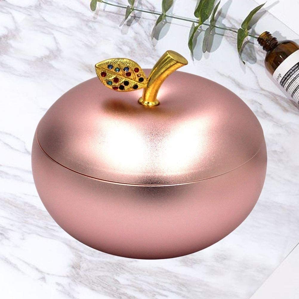 ★送料無料★【10AM】(ピンク) りんご 灰皿 ふた付き アクセサリーケース 屋外 おしゃれ 卓上 ピンク拍卖