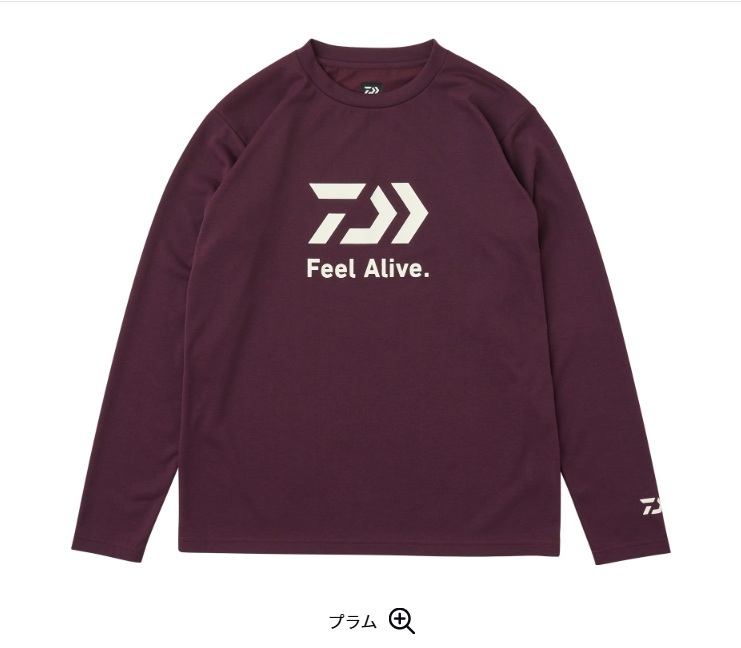 ダイワ☆ DE-8025 クリーンオーシャンロングスリーブシャツ(プラム)M拍卖