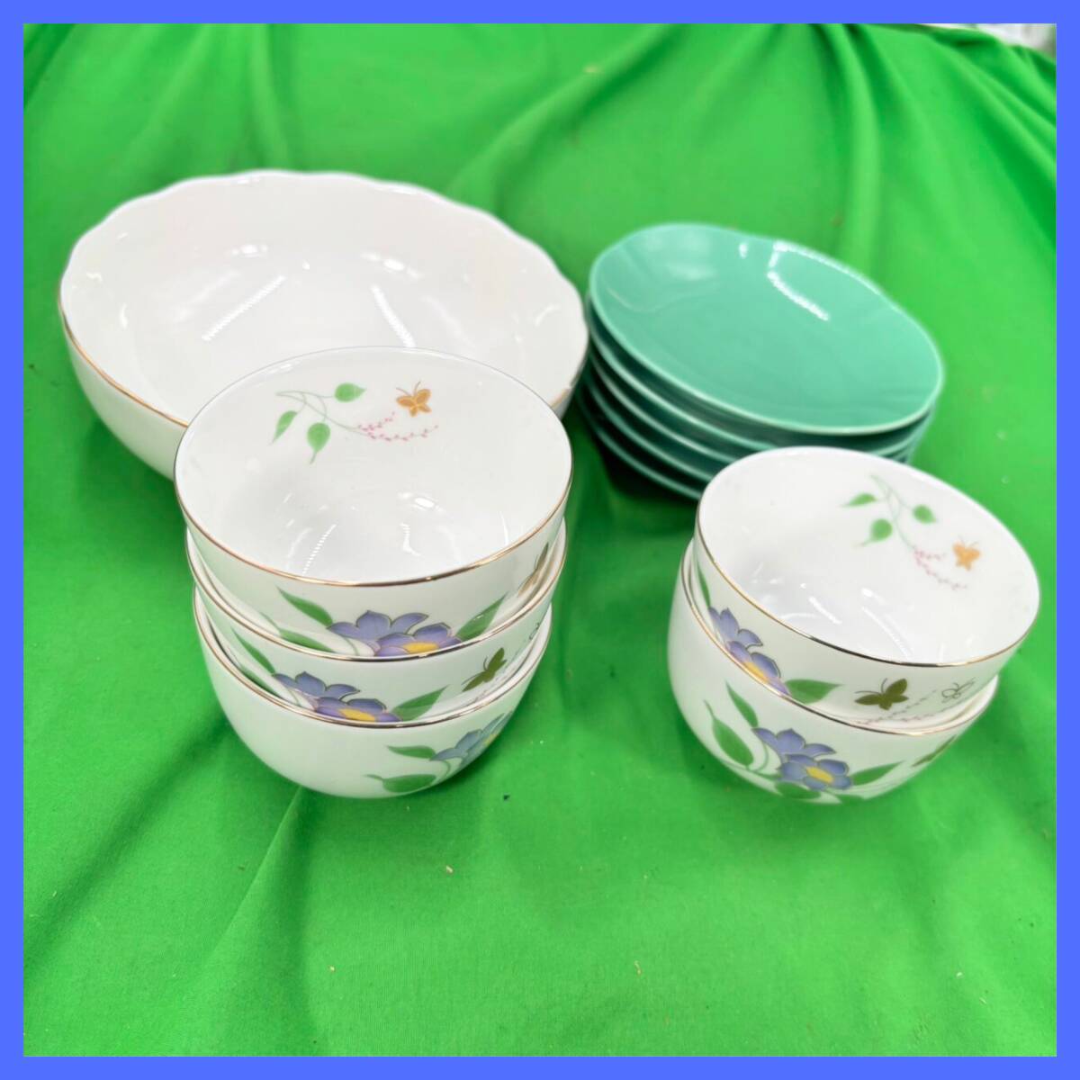 彌生窯 白磁草加 和食器 湯み 銘々皿 取り皿 5客セット 茶托 陶器 レトロ アンティーク ヴィンテージ 新品未使用品 EL-250708019拍卖