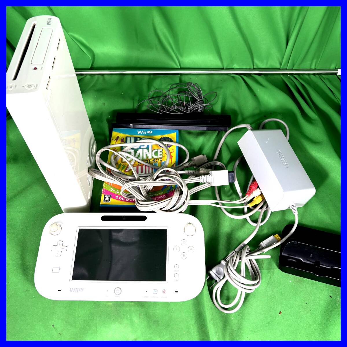 NINTENDO 任天堂 Wii U 本体 32GB WUP-101(01) + JUST DANCE Wii U セット +パッド WUP-010(JPN) 現状品 通電確認済み EL-250710043拍卖