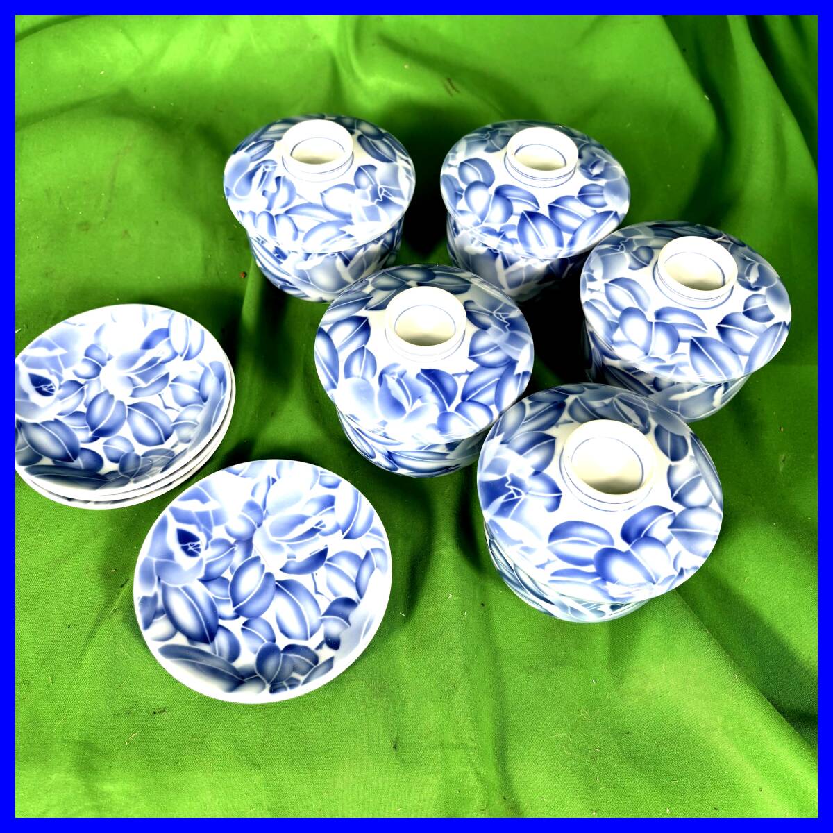 深川製磁 むし椀揃 5つセット 古代バラ 小鉢 深皿 5客セット お椀 湯呑 有田焼 宮内庁御用達 深川製 木箱付き 新品未使用品 EL-250712045拍卖