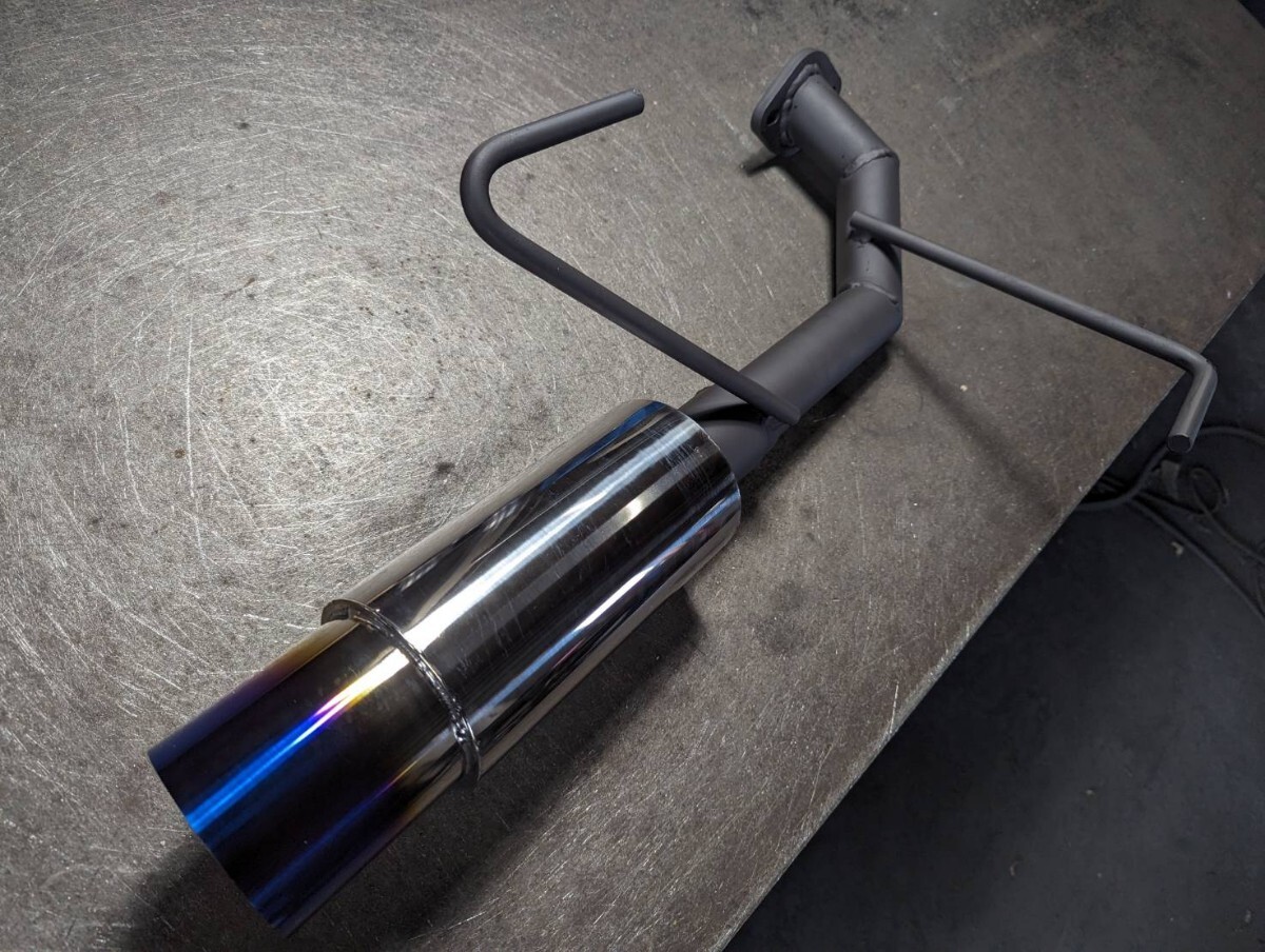 インプレッサG4 GJ系オリジナルストレートマフラー!リアピース砲弾チタンカラー拍卖