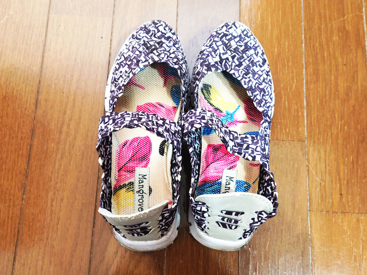 靴 MANGROVE マングローブ スリッポンスポーツサンダル メッシュスニーカー スリッポン ゴム編み ウォーキングシューズ 拍卖