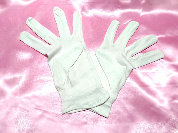 手袋 cottonグローブ ホワイト M 伸縮性あり 日焼け防止 手荒れ防止 コスプレ 拍卖