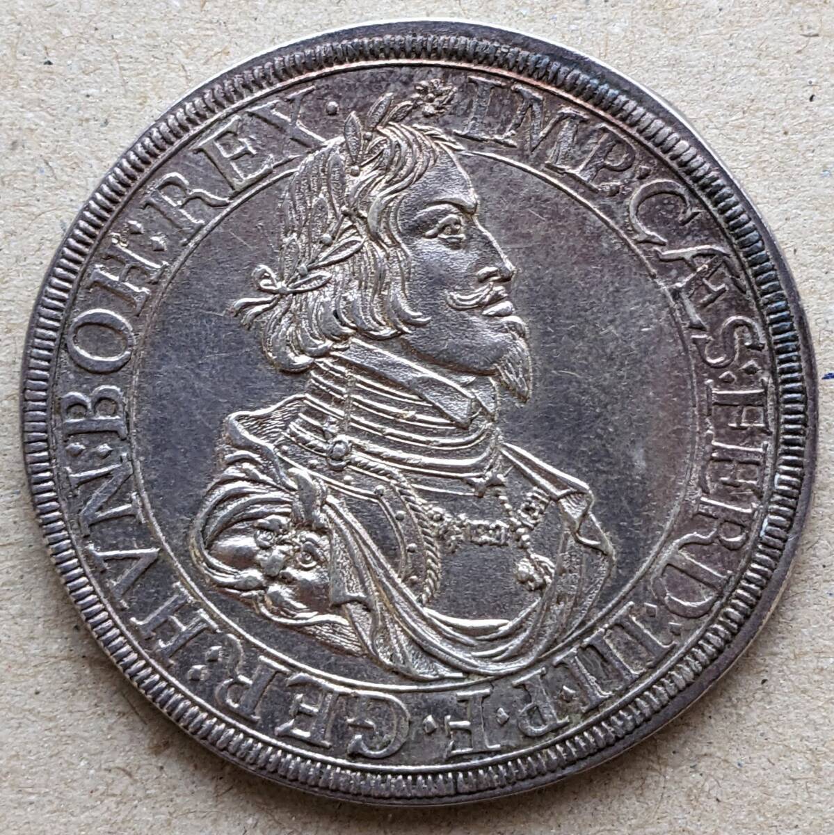 1641年 ドイツ アウグスブルク 都市景観 フェルディナンド3世 ターラー銀貨 UNC拍卖