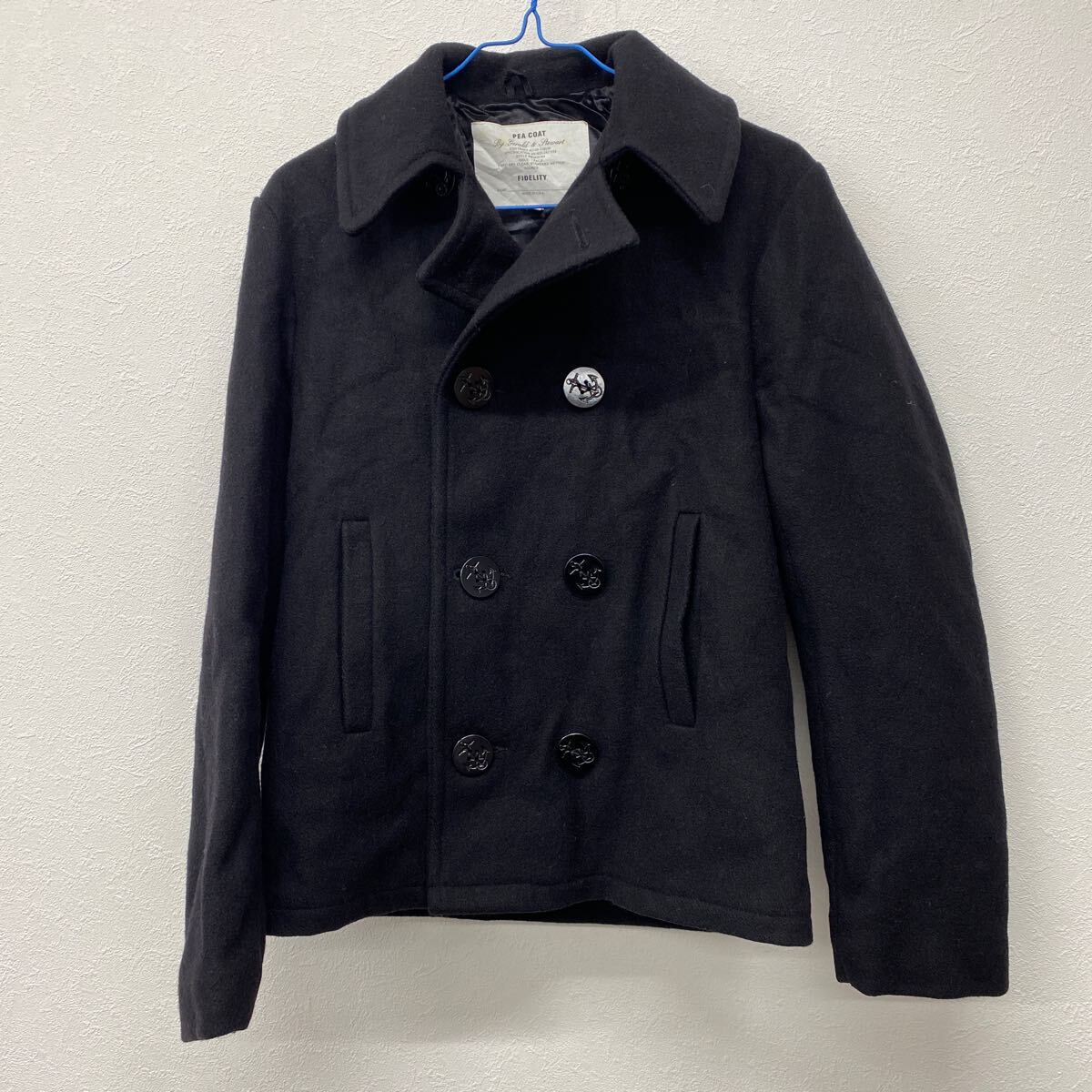 PEA COAT ピーコート ウール USA製 ブラック S け3拍卖