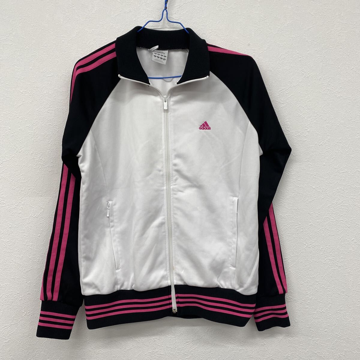 adidas アディダス  レディース  ジャージ上着  ホワイト  Lサイズ ロ43拍卖