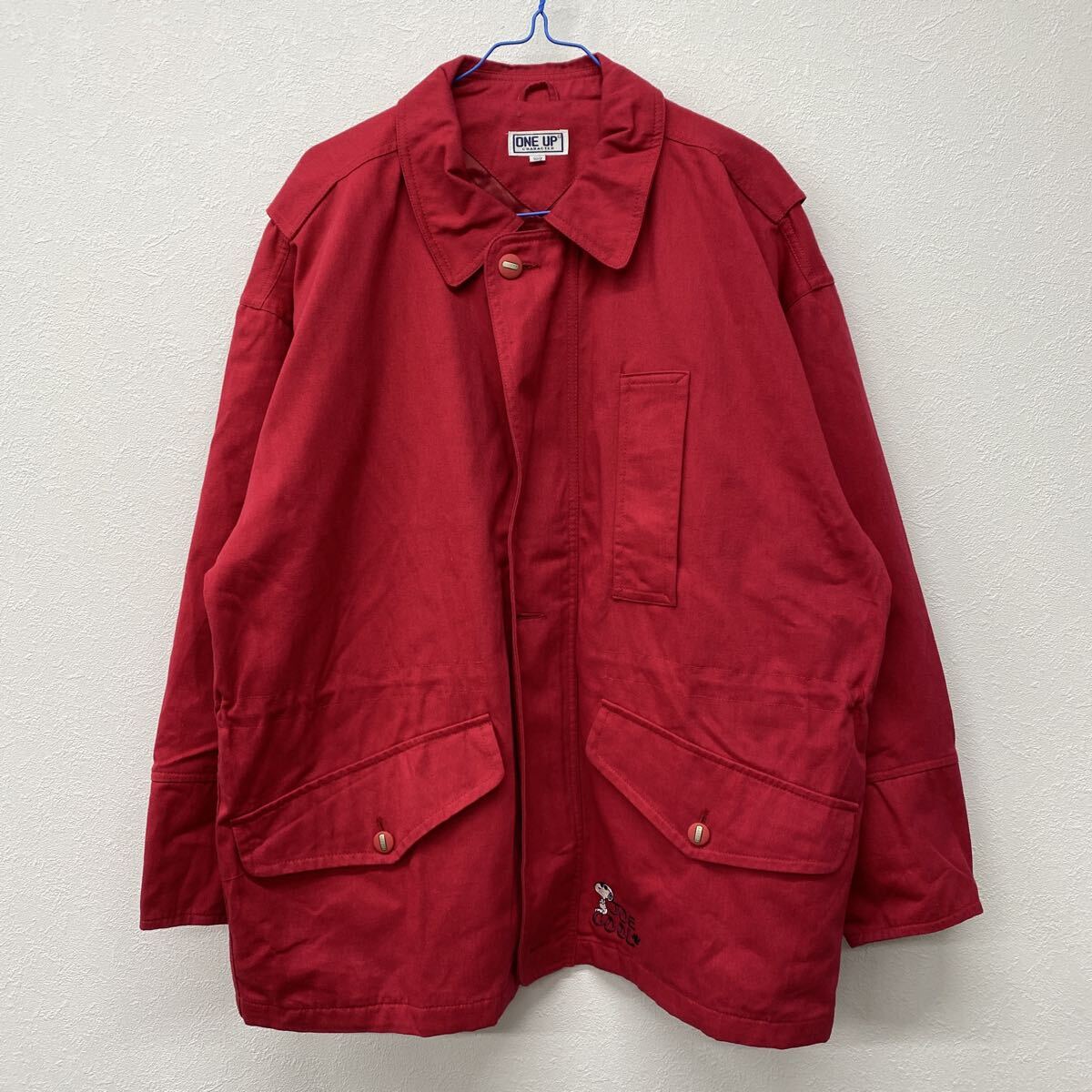 ONE UP スヌーピー ジャケット アウター 赤 け20拍卖