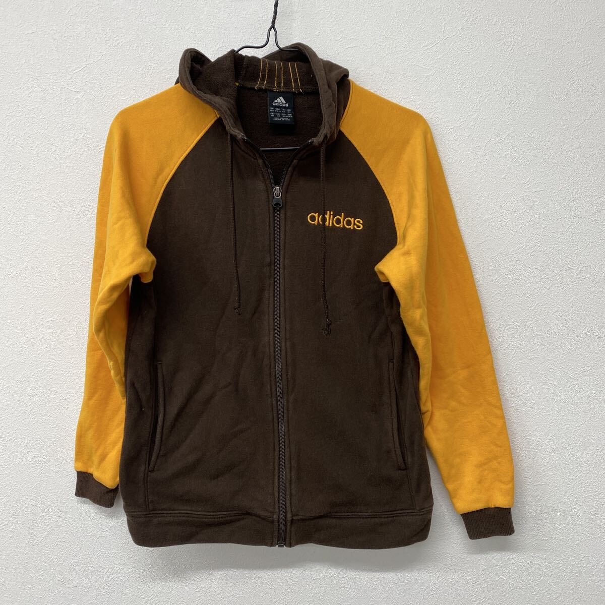 adidas アディダス  キッズ150 パーカ ブラウン ◇24拍卖