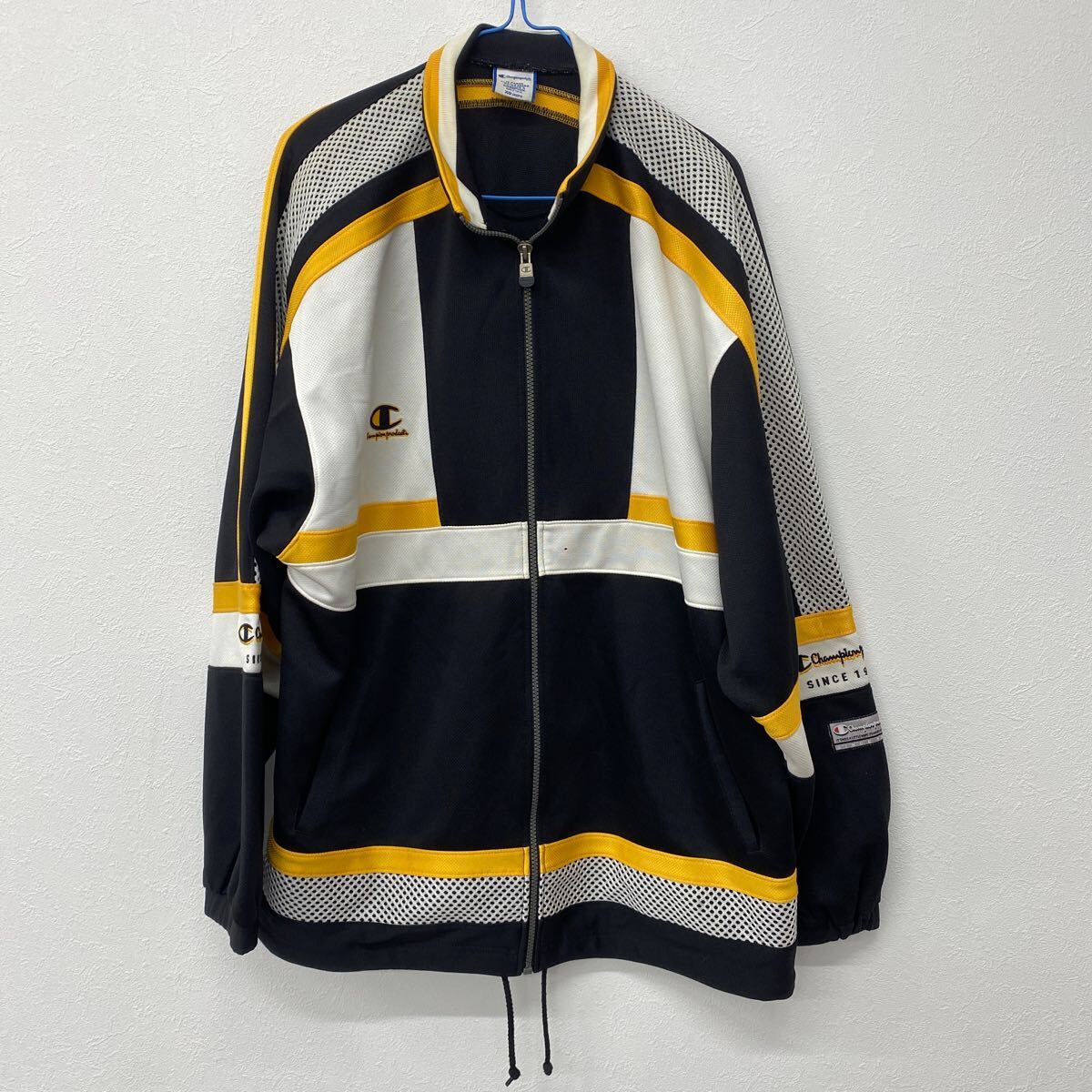 champion チャンピオン メンズ ジャージ上着 ブラック XOサイズ ル19拍卖