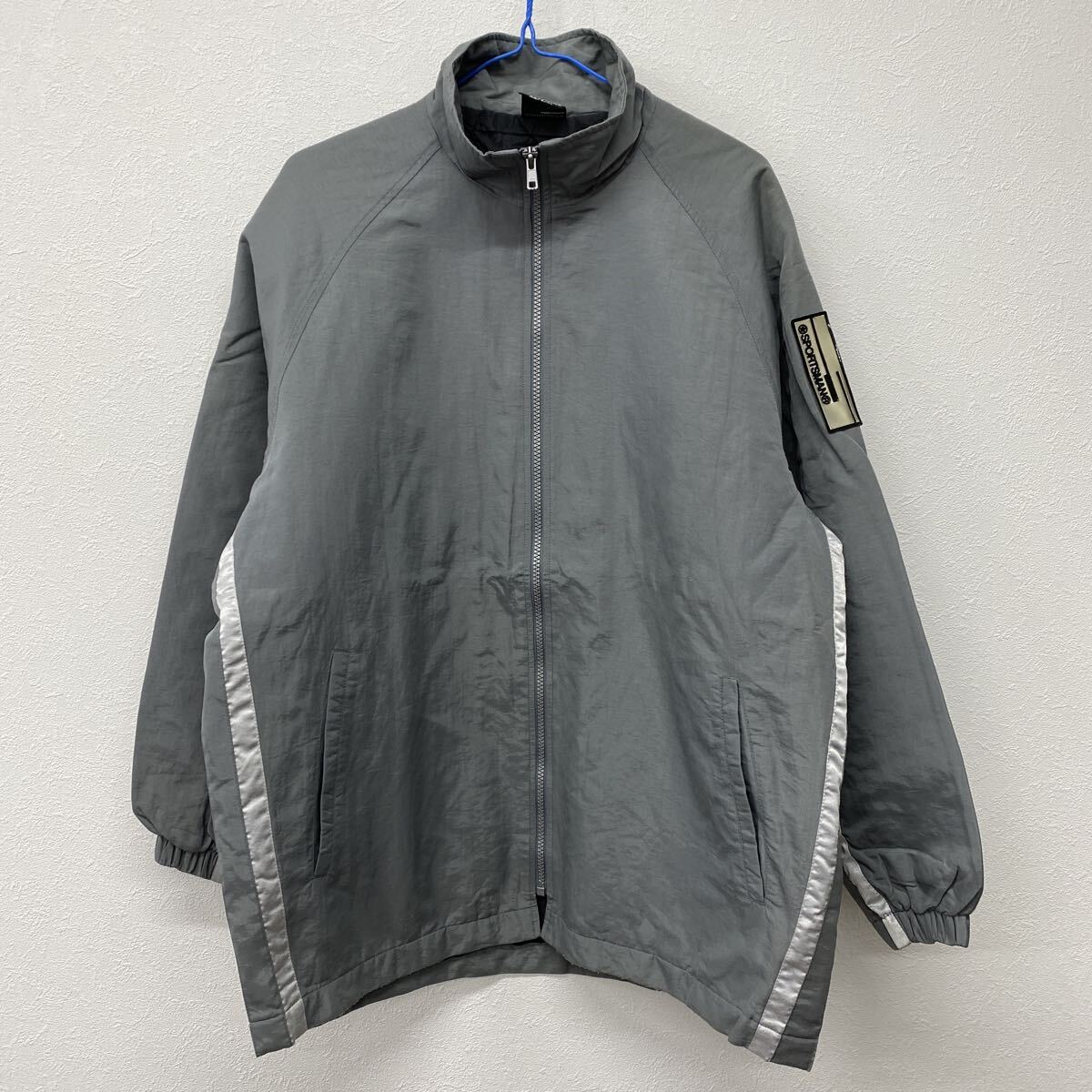 mizuno ミズノ ナイロンジャケット アウター グレー M こ33拍卖