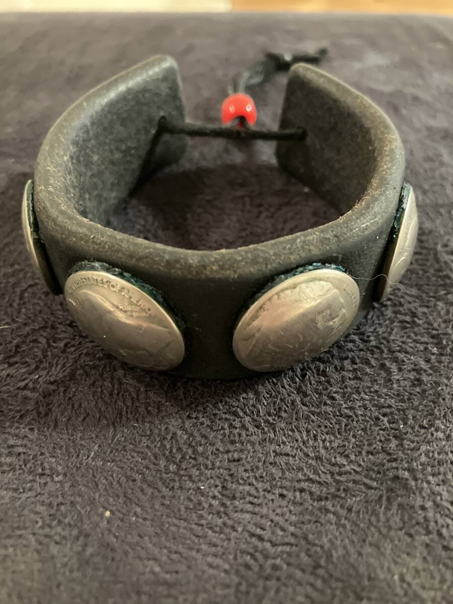 ゴローズコンチョ付き革ブレスUSED品拍卖