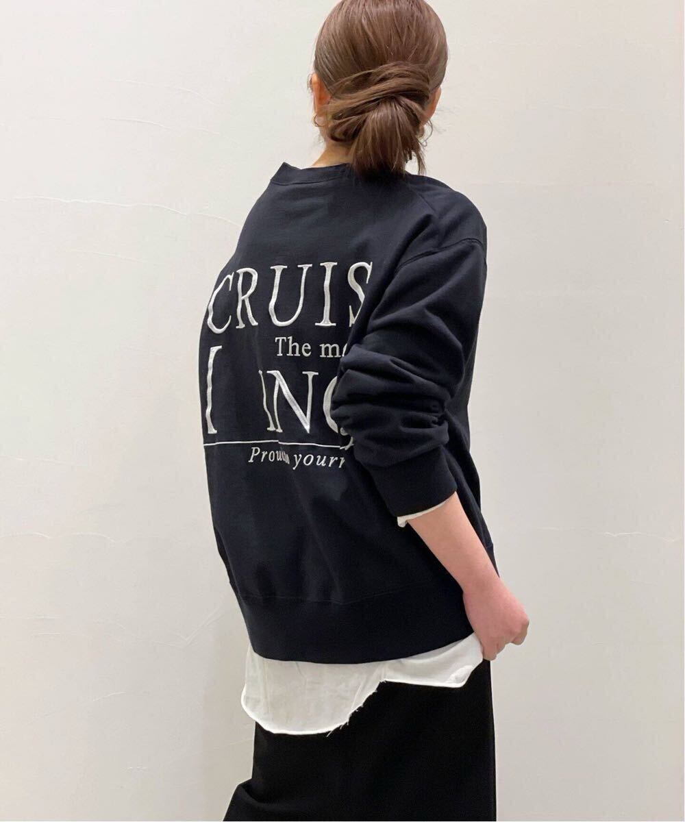美品○AP STUDIO○長袖 刺繍 スウェット トレーナー プルオーバー トップス レディース アパルトモン 黒 ブラック拍卖