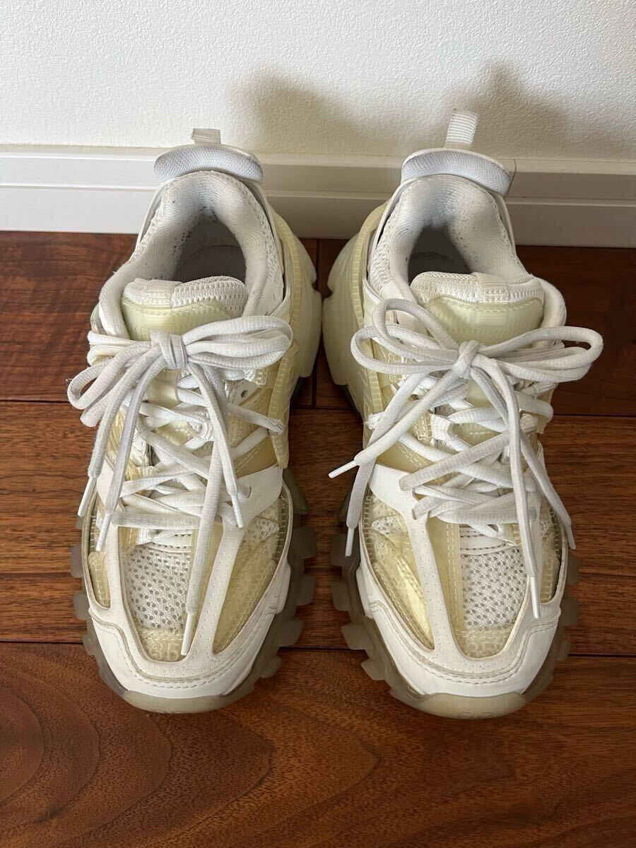 ○BALENCIAGA バレンシアガ○track トラック スニーカー シューズ 靴 レディース 35 22 22.5 23 正規品 白 ショッパー 紙袋付き拍卖