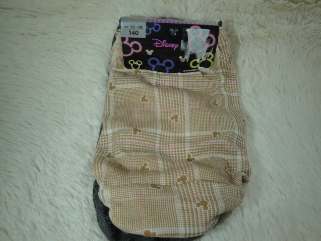 S新品140-669 ミッキーマウス ジュニアショーツ 茶総柄 + 濃グレー総柄 2枚組拍卖