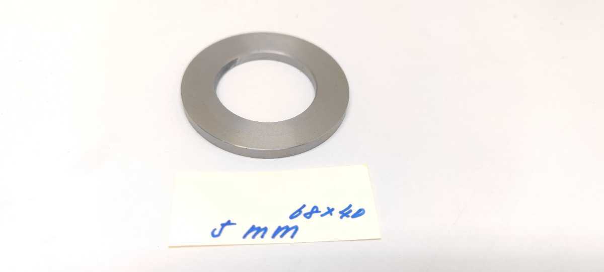 細皮裁断機 5mm 細皮切り スペーサー NIPPY 外形68mm内径40mm 暑さ 5mm 1枚の価格です拍卖