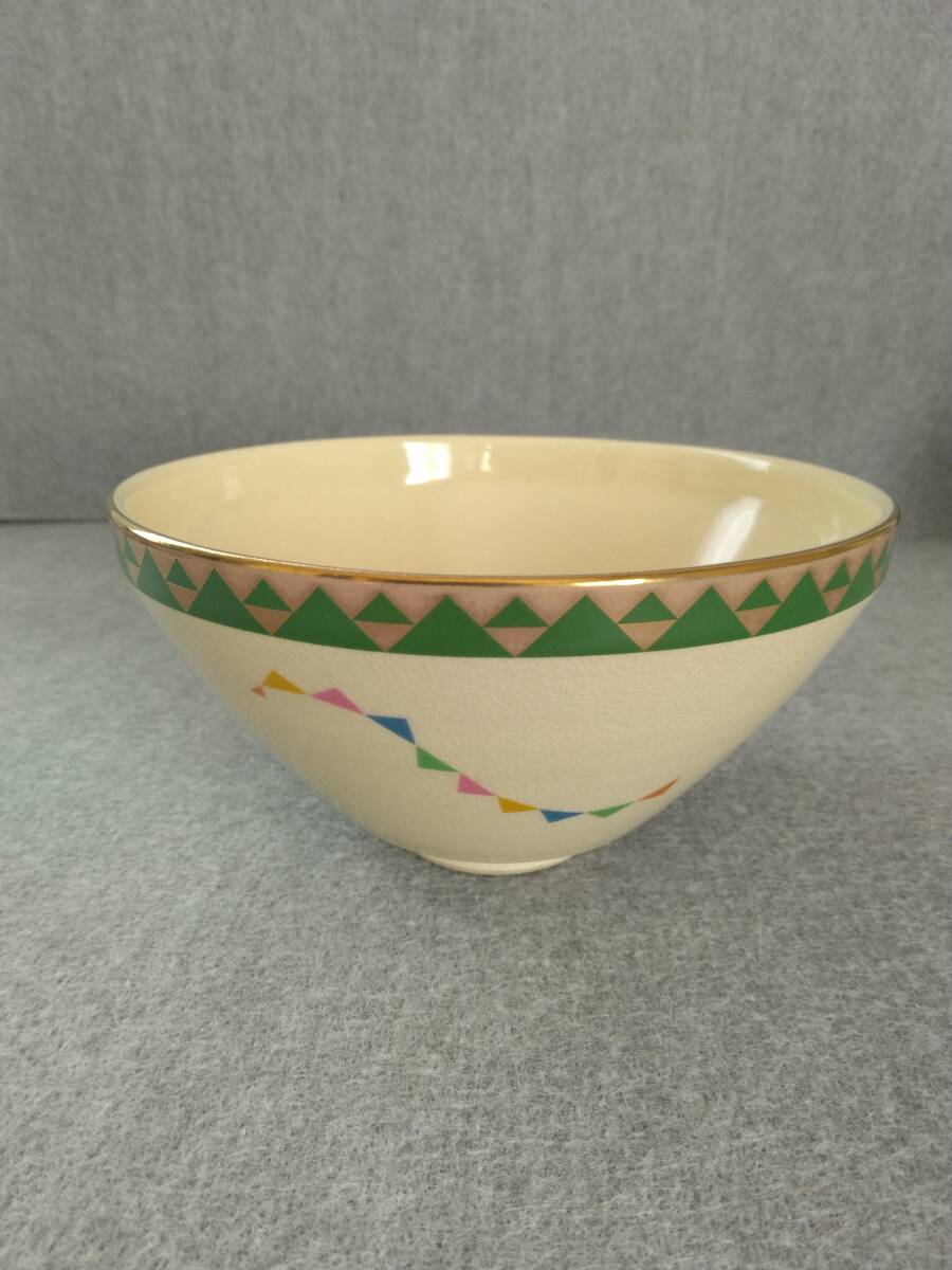 抹茶碗 吉祥柄 うろこ紋 茶道具 金彩色絵鱗紋様拍卖