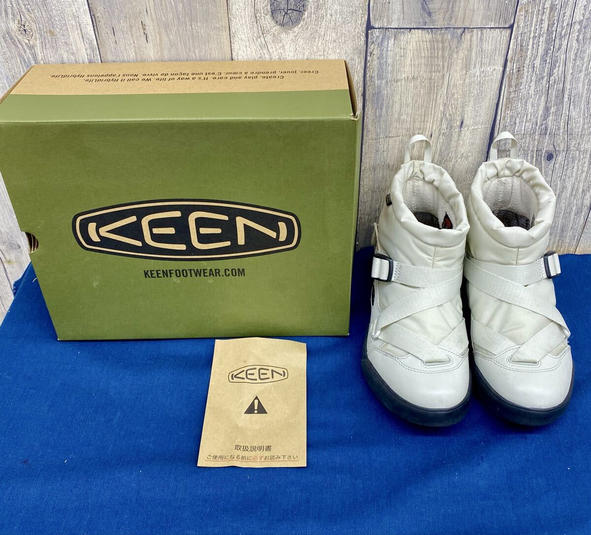 〈N8389〉 KEEN キーン HOODZERRA WP フッドゼラ ウォータープルーフ スノーブーツ 24cm レディース 箱入拍卖