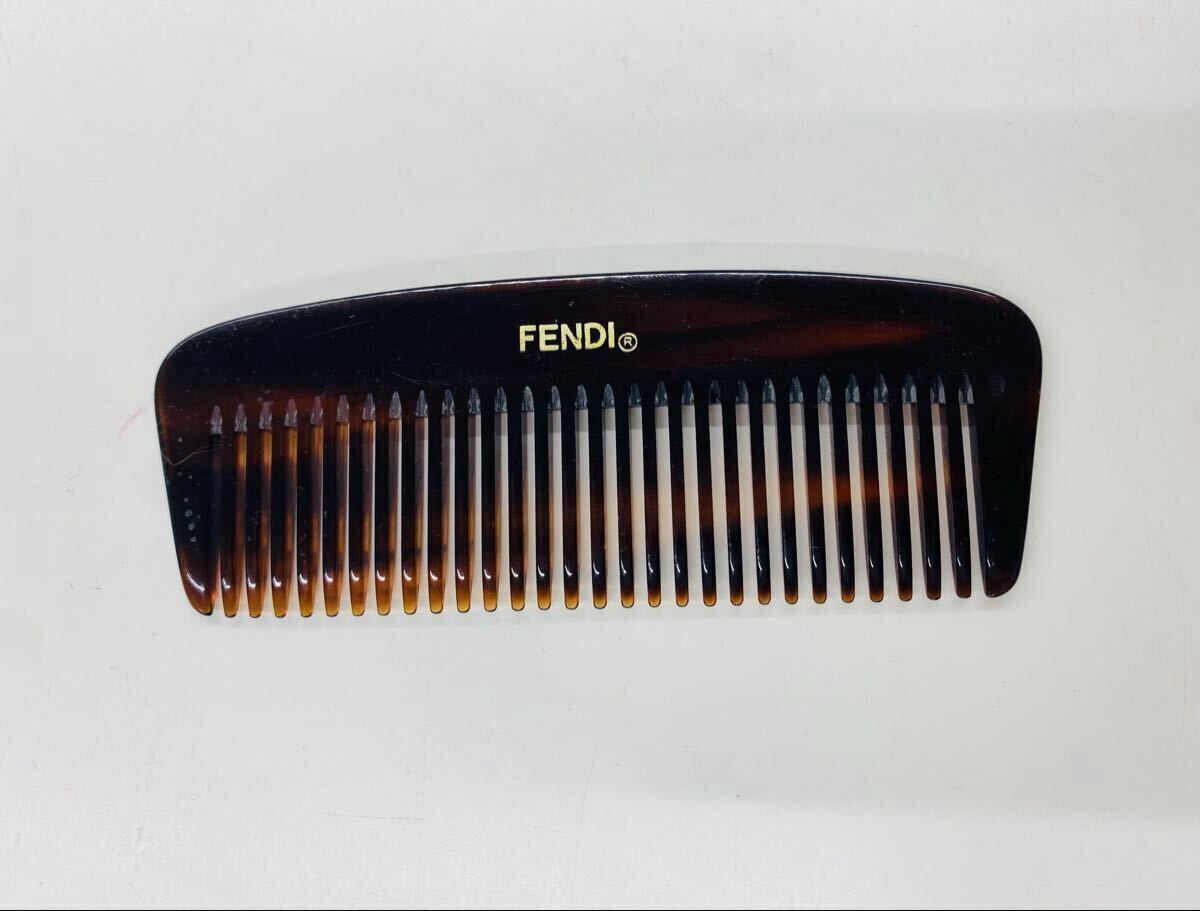 N7939 FENDI コーム べっ甲柄 くし フェンディ拍卖