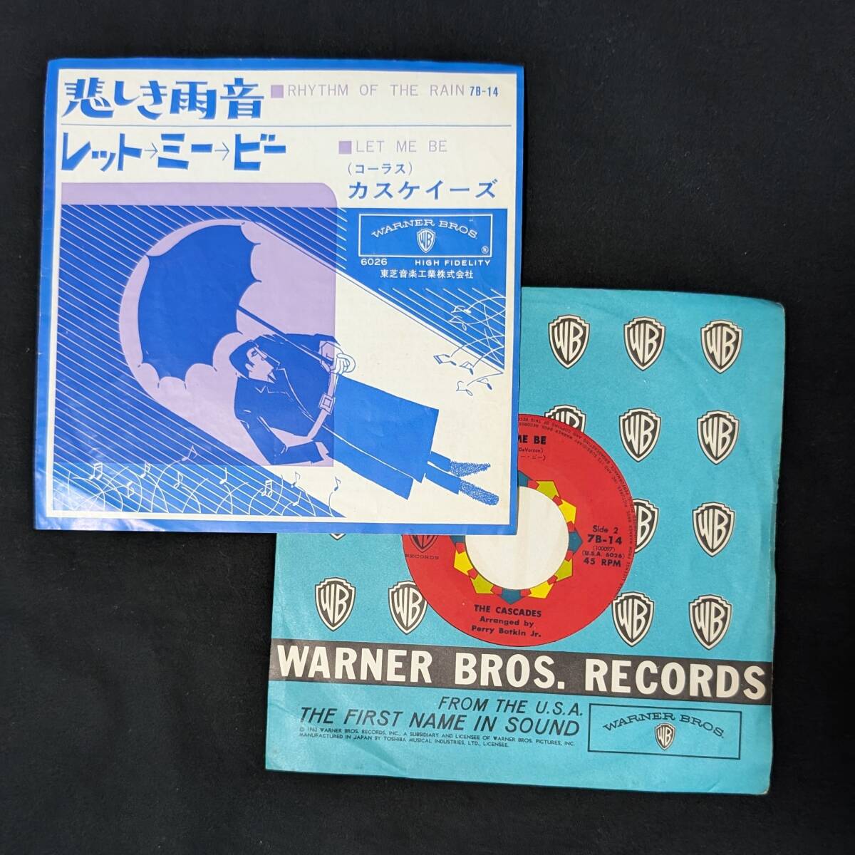 THE CASCADES 悲しき雨音・レットミービー カスケイーズ 中古EPレコード 6拍卖