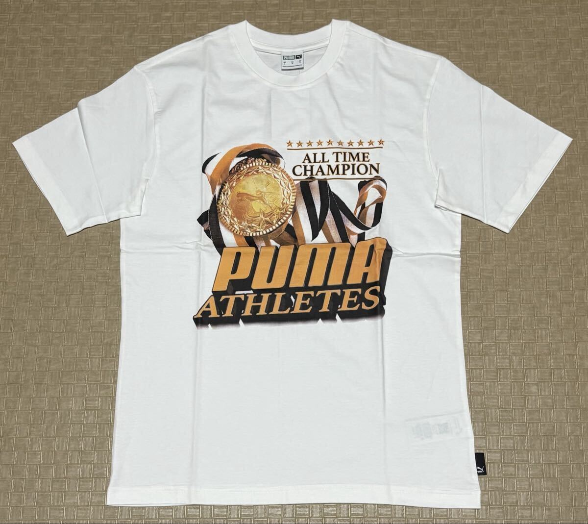 新品・S (US サイズ)・PUMA・プーマ メダル オール タイム チャンピオン メダル 半袖Tシャツ拍卖