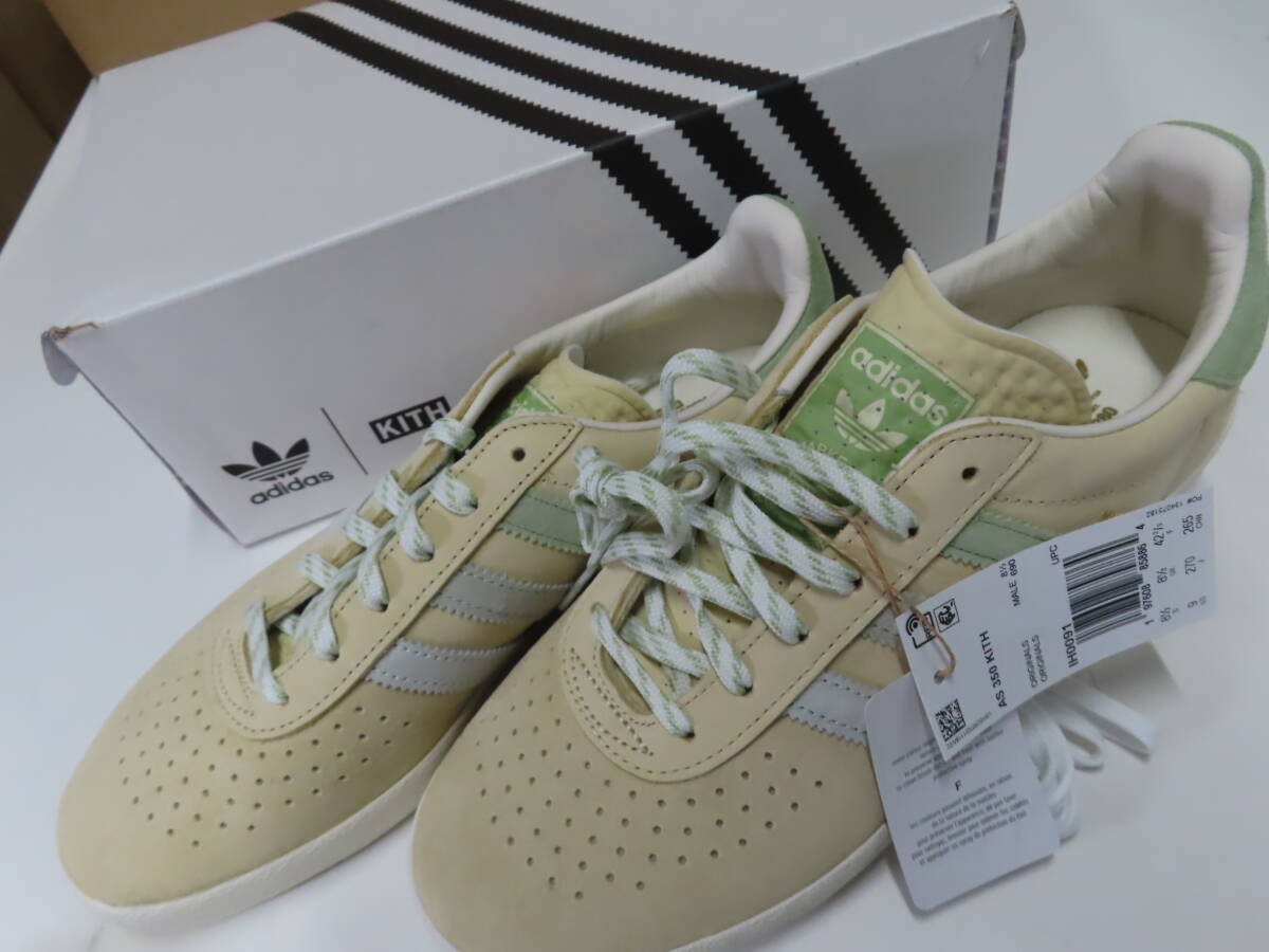 【未使用品】Adidas×KITH CLASSICS(アディダス×キス クラシック)Originals AS350 FUSION IH0091 スニーカー【US9/27cm】ベージュ系拍卖