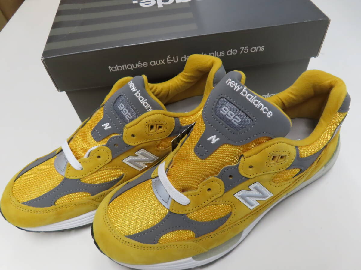 【未使用品】NEWBALANCE MADE IN USA CLASSIC(ニューバランス)M992BB YELLOW/イエロー【US8.5/26.5cm】拍卖