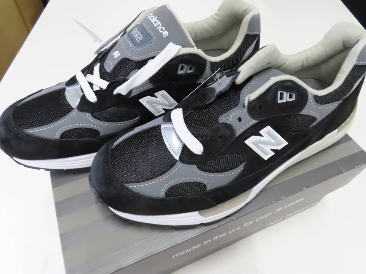 【未使用品】NEWBALANCE/ニューバランス M992EB スニーカー BLACK/GRAY(ブラック×グレー)【US8.5/26.5cm】MADE IN USA拍卖