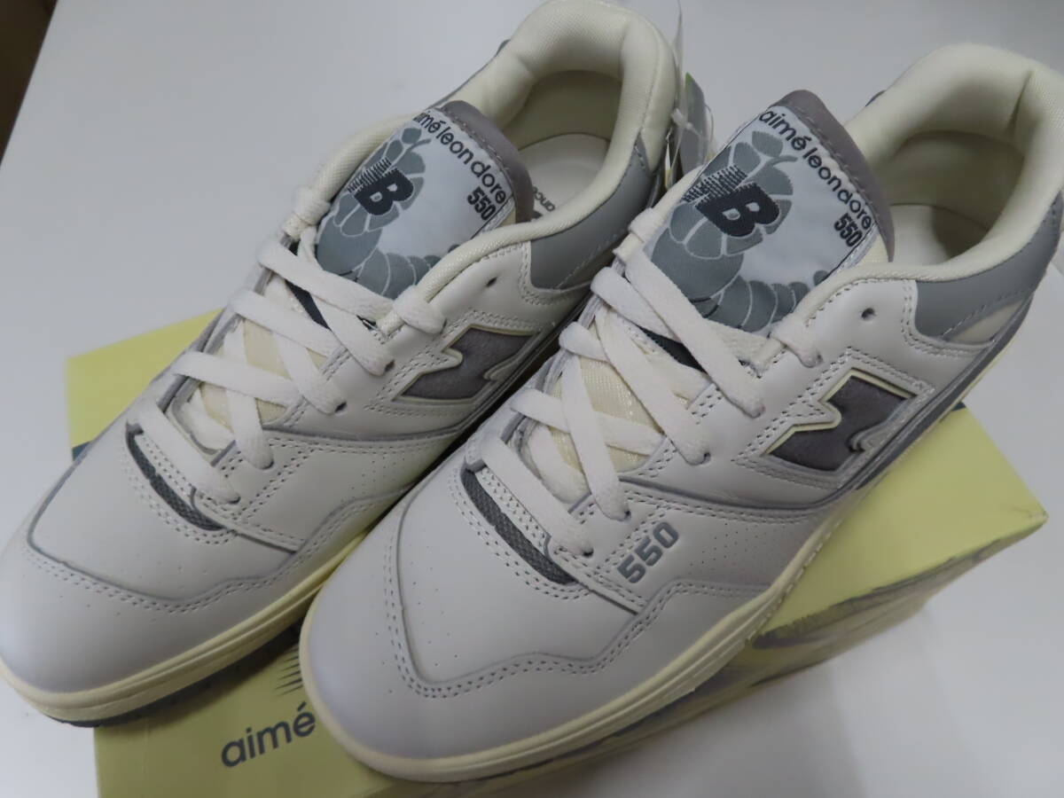 【未使用】Newbalance×aime Leon dore(ニューバランス×エメレオンドレ)BB550ALE スニーカー basketball oxford【US9/27cm】White/Gray拍卖