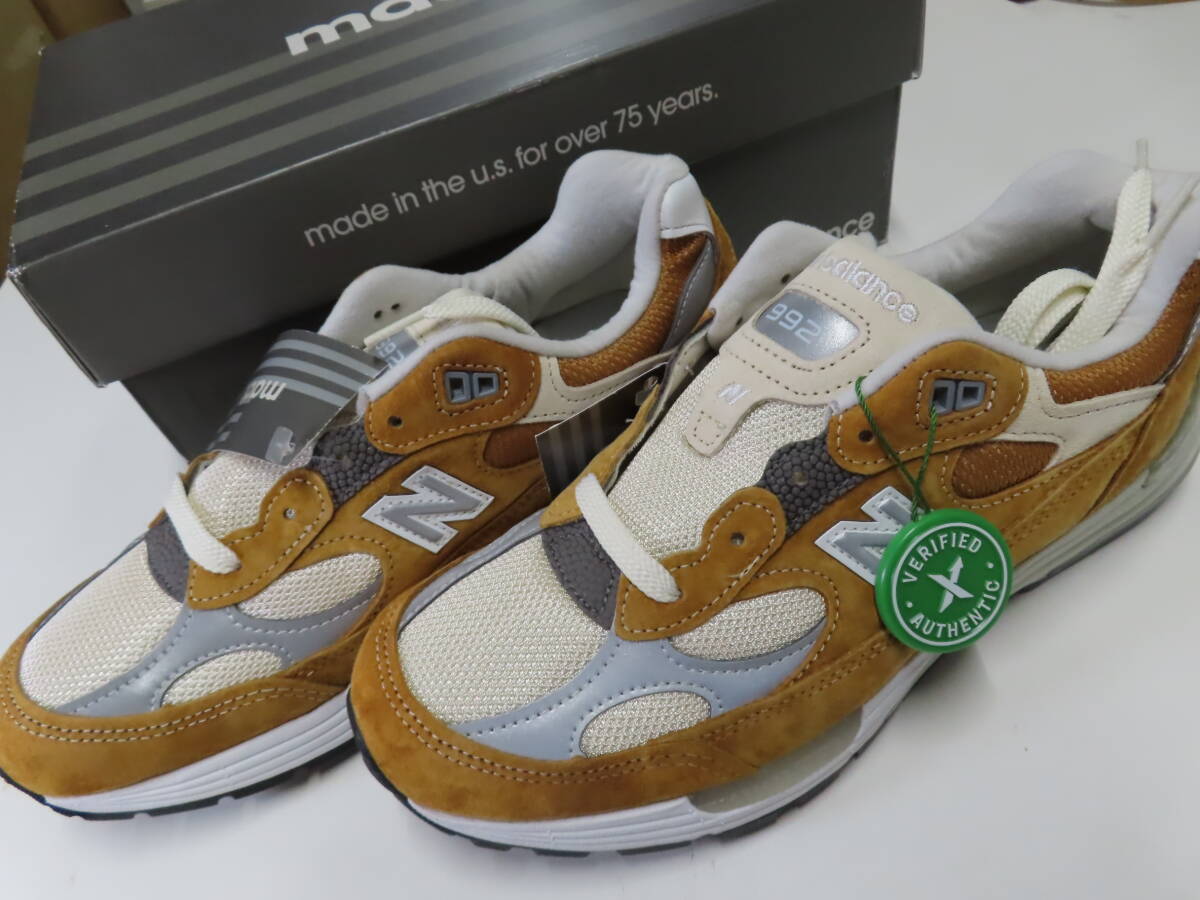 【未使用レア品】Packer Shoes×Newbalance(パッカーシューズ×ニューバランス)M992PK1 スニーカー【US8.5/26.5cm】WORK WEAR BROWN拍卖
