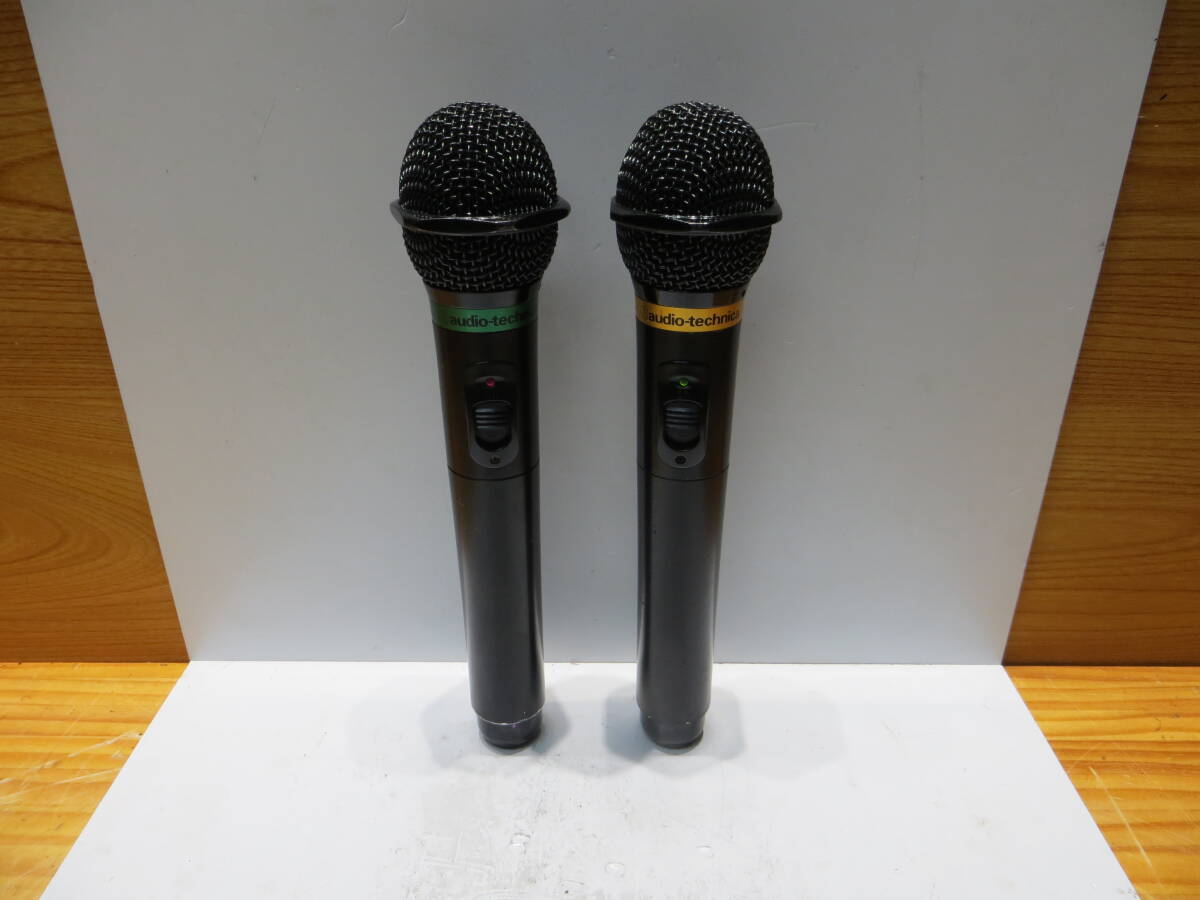 *S31.87*オーディオ・テクニカ(audio-technica)赤外線ワイヤレスマイクAT-CLM701TA/B .2本セット動作確認済み品中古#*  拍卖