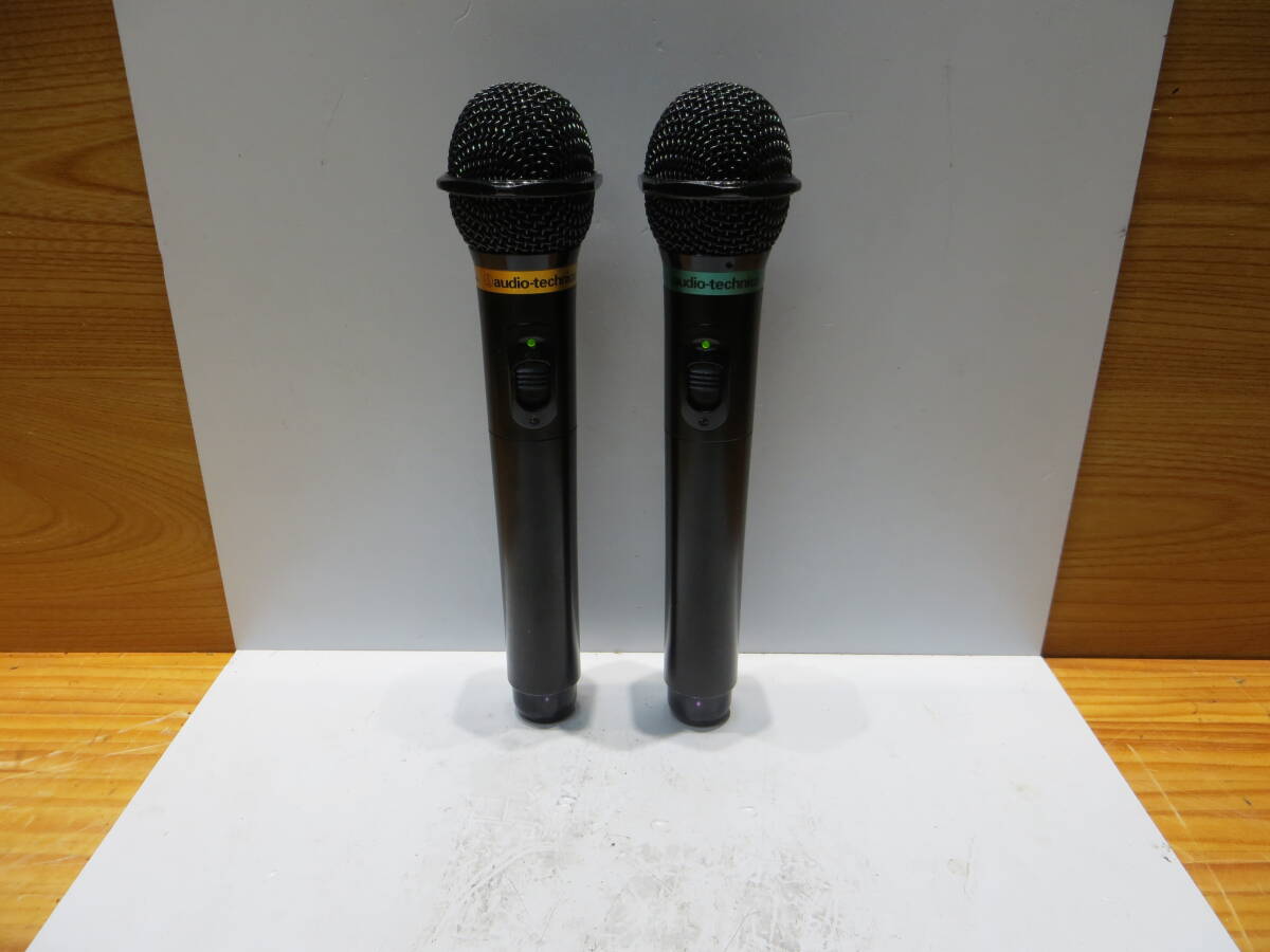 *S31.89*オーディオ・テクニカ(audio-technica)赤外線ワイヤレスマイクAT-CLM701TA/B .2本セット動作確認済み品中古#*  拍卖