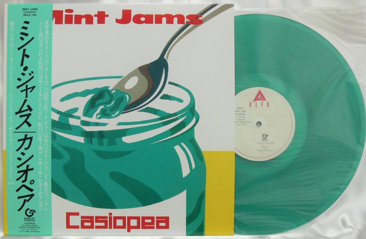 アンコールプレス★人気★完売!LPレコード!MINT JAMS (4thプレス/クリア・グリーン・ヴァイナル仕様/アナログレコード) (カシオペア) 拍卖