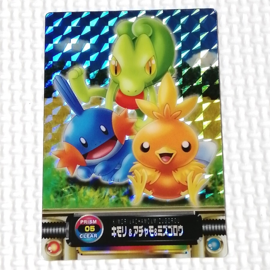 ポケモンずかんカード プリズムクリア キモリ&アチャモ&ミズゴロウ ポケットモンスター アドバンスジェネレーション カードダス キラ拍卖