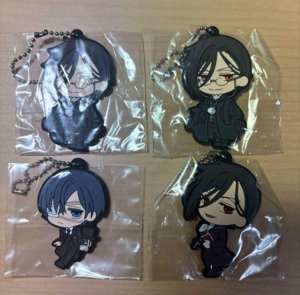 TN05-177 黒執事 寄宿学校編 カプセルラバーマスコット シエル セバスチャン拍卖