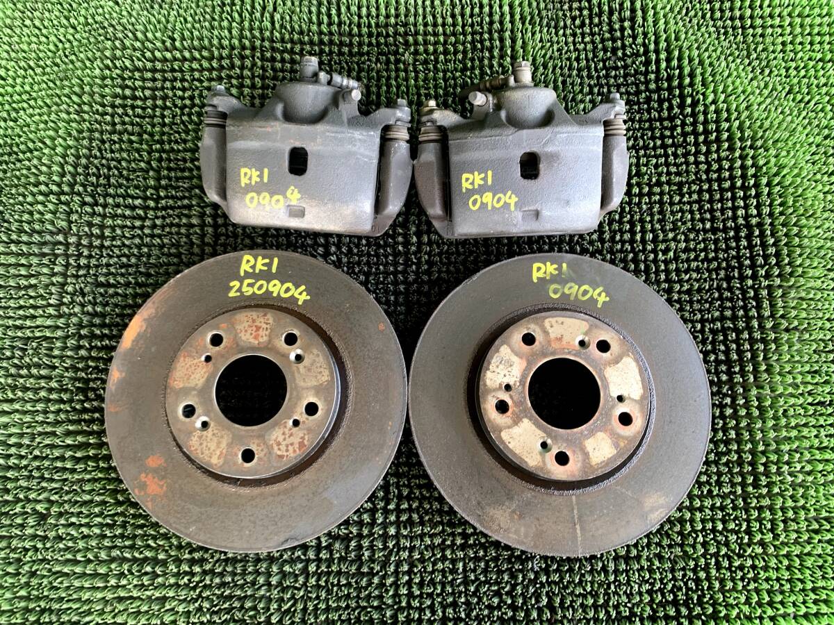 ●即決値段●98672KM ホンダ ステップワゴン RK1 RK5 純正 フロント ブレーキキャリパー 左右 セット 左 右 ディスクローター ローター拍卖