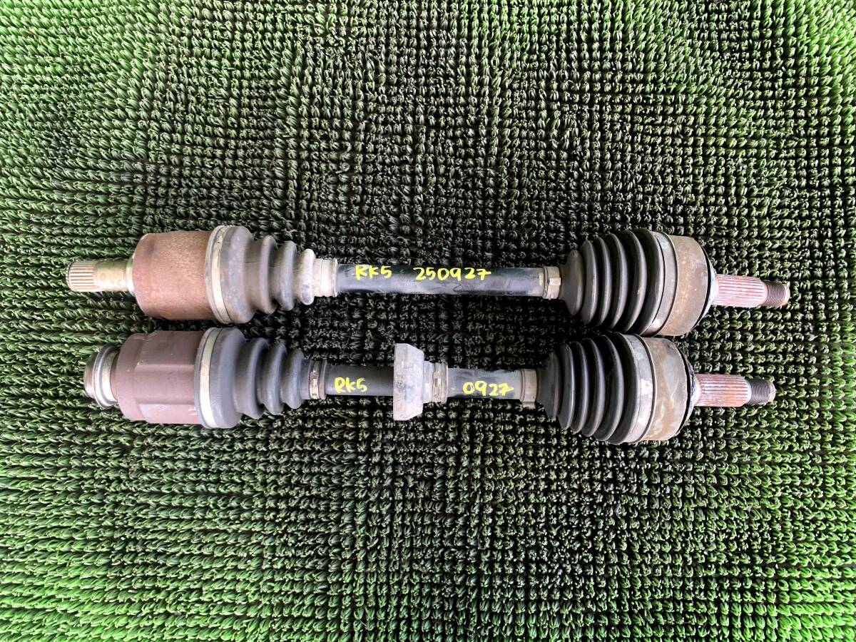 ●即決値段●ブーツ割れなし 異音なし●98672KM ホンダ ステップワゴン RK1 RK2 RK5 フロント ドライブシャフト 左右 セット 左 右拍卖