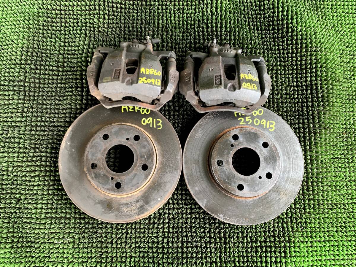 ●即決値段●動作OK●99876KMトヨタ ノア ヴォクシー AZR60 AZR65 フロント ブレーキキャリパー 左右 ディスクローター拍卖