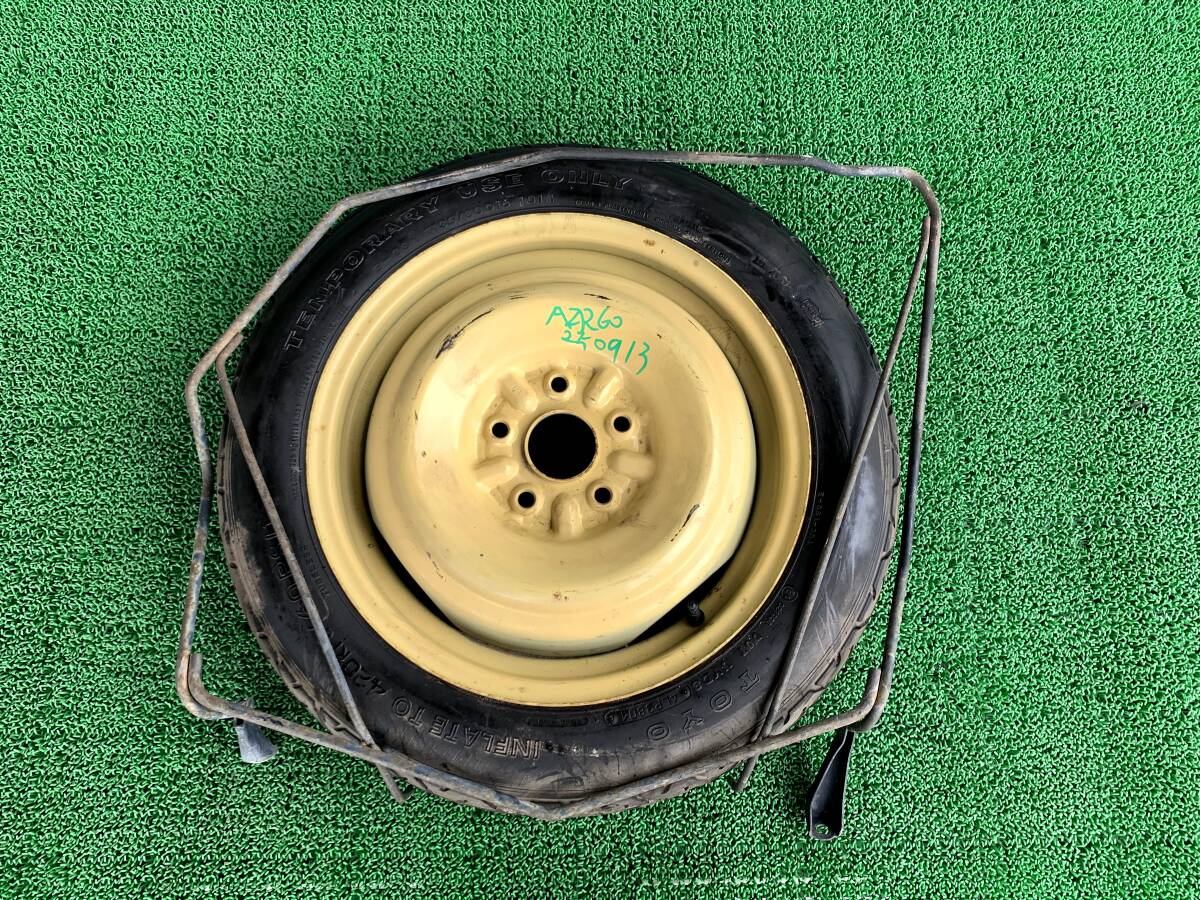 ●即決値段●250913トヨタ ノア ヴォクシー AZR60G 純正 テンパータイヤ 応急用タイヤ スペアタイヤ タイヤラック T135/80D16拍卖