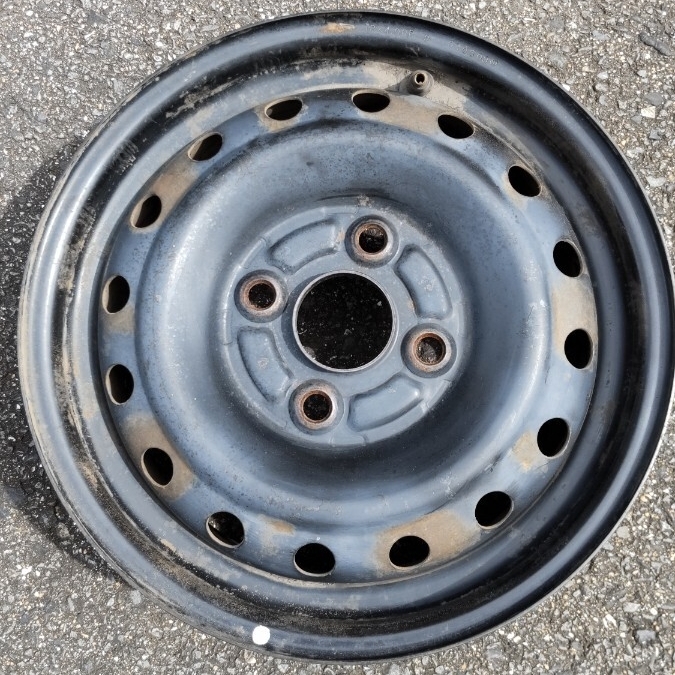 スチールホイール 鉄ホイール 鉄チン 中古 13インチ 4.00B PCD100 4穴 ダイハツ 3/3拍卖