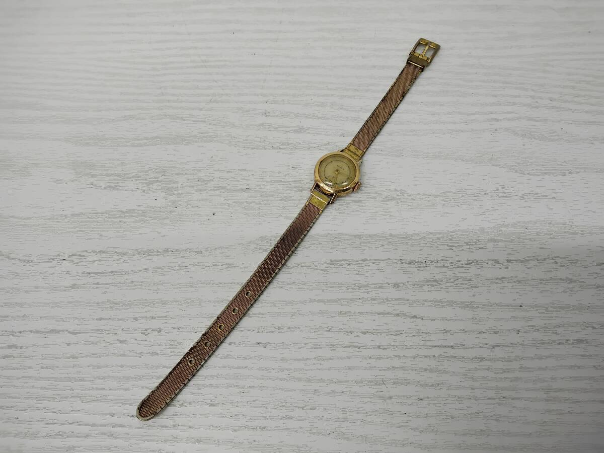 SEIKO 8081 14F GOLD FILLED スモセコ 腕時計 稼働品 ※ベルト社外 長期保管品 現状品 ジャンク拍卖